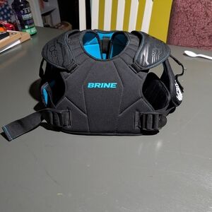 Brine Black and Blue Lacrosse Shoulder Pads